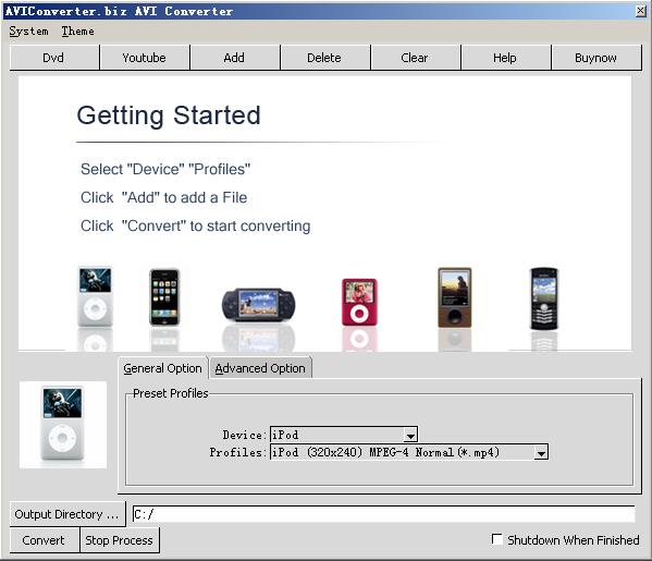 Click to view BestSoft AVI Converter 2.0.7 screenshot